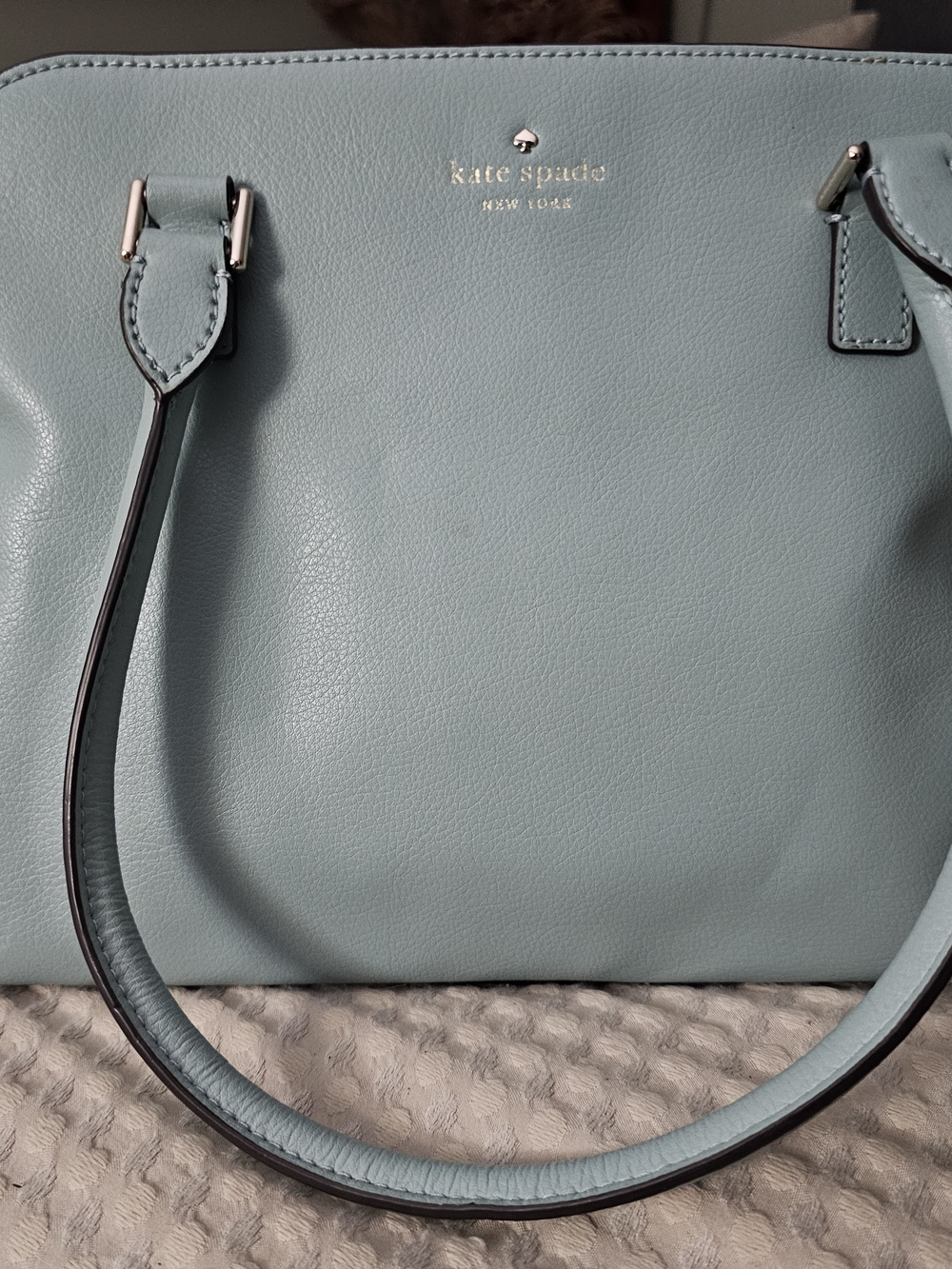 kate spade Mint Blue Leather Shoulder Bag